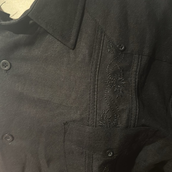 Cubavera Black L Guyavera shirt - Picture 2 of 5